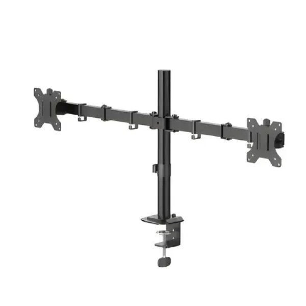 HAMA Stolní držák pro 2 monitory 35" černá / Stolní držák / 2 ramena / VESA 75x75-100x100 / nosnost 12 kg