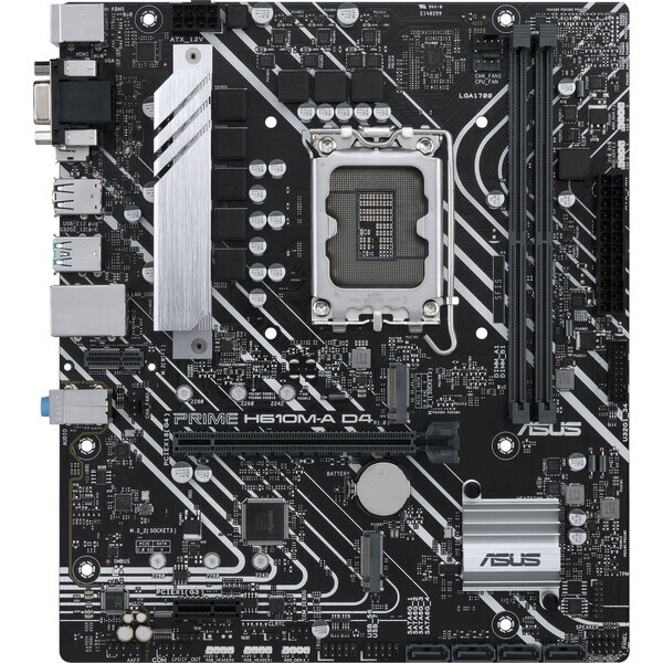 ASUS PRIME H610M-A D4-CSM / H610 / LGA 1700 / 2x DDR4 / PCIEx16 / 1x GLAN / microATX (90MB19P0-M0EAYC)