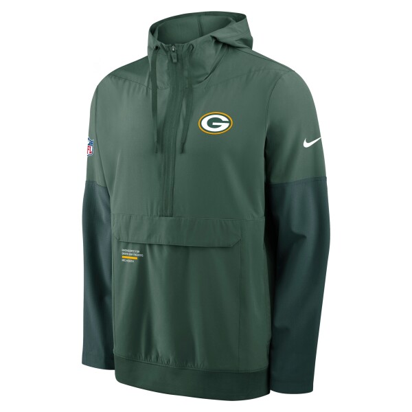 Nike Pánská bunda Green Bay Packers NFL Sideline Half-Zip Anorak Velikost: L