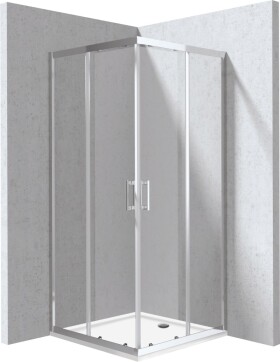 DEANTE - Funkia Evo čtvercový sprchový kout s vaničkou, čtvercový, 90x90 cm KYCP0099P