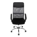 Kancelářská židle, houpací mechanismus, šedá síťovina, KA-E305 GREY