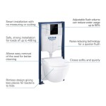 GROHE - Solido Set předstěnové instalace, klozetu Euro Ceramic, sedátka Softclose a tlačítka Even, lesklá černá 39941000