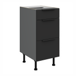 Spodní skříňka Aria ANT 40 D 3S BB - Premium Box Barva korpusu: Antracit, Barva dvířek: GR - Graphite AFM