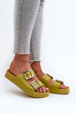 Dámské Žabky Hladké ZAXY LL285077 Limetkové 35/36