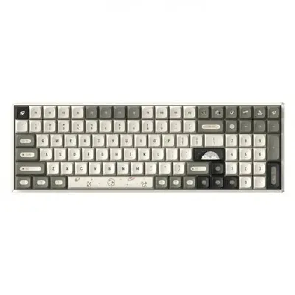 IQUNIX F97 Hitchhiker Wireless / Herní klávesnice / Bezdrátová / RGB / Moonstone Turbo Switche (0683132617058)