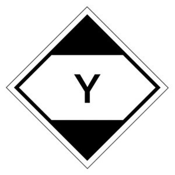 Etikety pro signalizaci nebezpečí 100x100mm, NEBEZPEČNÉ I V MALÉM MNOŽSTVÍ (letecká doprava)