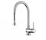 PAFFONI - Stick Dřezová baterie s výsuvnou sprškou, chrom SK185CR