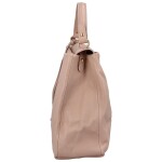 Elegantní dámská kožená kabelka do ruky Celebrían, růžová