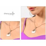 Souprava náhrdelníku a náušnic Belladonna, Bílá/čirá 40 cm + 5 cm (prodloužení)