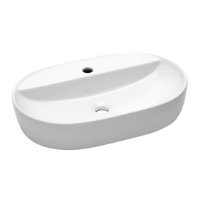 Umyvadlo na desku SAT Infinitio 60x40 cm otvor pro baterii uprostřed SATINF6040 SATINF6040