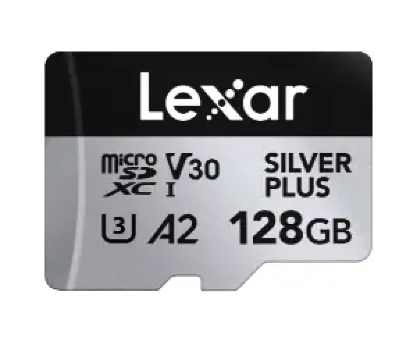 Lexar Professional SILVER PLUS microSDXC 128GB / čtení: 205MBps / zápis: 150MBps / UHS-I / V30 (LMSSIPL128G-BNANG)