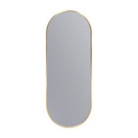 Erga Oval, oválné zrcadlo 35x90cm, zlatý rám, ERG-V01-OVAL-3590-GD