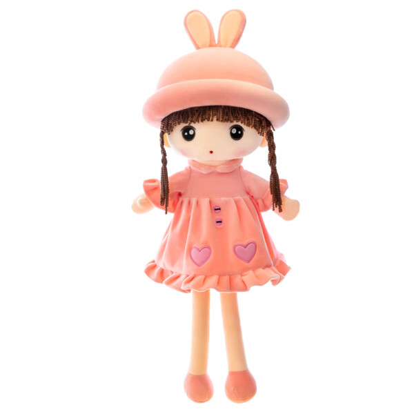 Mamido Látková panenka s oušky králíčka růžová
