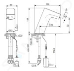 IDEAL STANDARD - Intelliflow Elektronická umyvadlová baterie, síťové napájení, Black Onyx A7856B3