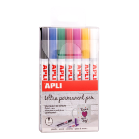 APLI Lakové popisovače ultra permanentní sada barev