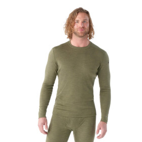 Pánské merino triko dlouhý rukáv SMARTWOOL Men's Classic Thermal Merino Base Layer, Winter Moss Heather velikost: M