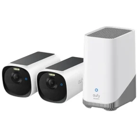 Anker eufy E40 2K bílá / Venkovní kamera se solárním nabíjením / sada 2ks + jednotka HomeBase 2 (E8144321)
