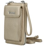 Stylová dámská crossbody peněženka Coveri Berllys, zlatá