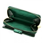 Luxusní dámská kožená peněženka Gregorio Santina, zelená