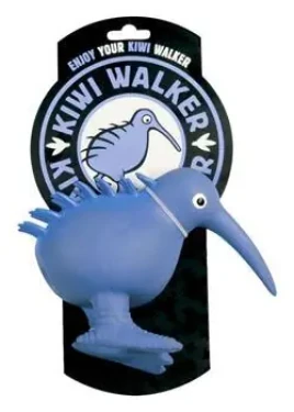 KIWI WALKER Latexová hračka Kiwi modrá / Hračka pro psy / Pískací / Velikost S / 8,5 cm (LTX-013)