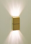 Cariitti SY SQ nástěnné osvětlení, zlatá, fitinka C1545076L