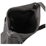 Trendy dámská koženková crossbody kabelka Carlina, tmavě šedá