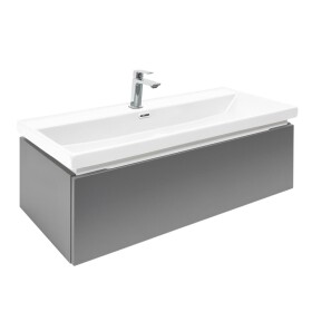 Koupelnová skříňka s umyvadlem a baterií SAT Feel 100x30x44,8 cm antracit mat SATFEEL100ANTU4BA SATFEEL100ANTU4BA