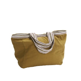 MADAM STOLTZ Bavlněná taška Mustard, žlutá barva, textil