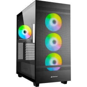 Sharkoon Rebel C50 RGB černá / ATX / 2x USB 3.2 / 1x USB-C / 4x 120mm / bez zdroje / průhledná bočnice (4044951038244)