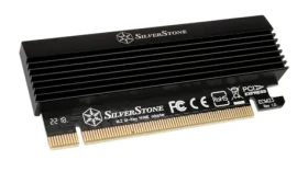 SilverStone SST-ECM23 PCIe adapter PCIe x4 M.2 SSD s chladičem černá / M.2 SSD 2230 2242 2260 2280 format (SST-ECM23)