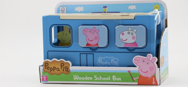 Dřevěný školní autobus Prasátko Peppa
