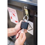 Zámek visací, litinový, 75 mm, STALCO