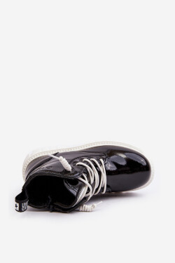 Ocieplane Lakierované Botky Dětské Big Star MM374147 Černé 32