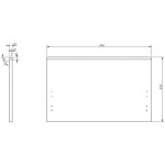 MEXEN - Rivel čelo pro koupelnovou skříňku reliéf 70 x 43,5, bílá mat 91A20-0700-470-1-01