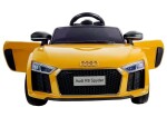 Mamido Dětské elektrické autíčko Audi R8 Spyder lakované žluté