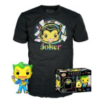 Funko POP Tee: DC Comics - Joker BlackLight special edition (velikost trička XL)