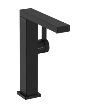 Hansgrohe Tecturis E - Umyvadlová baterie s výpustí Push-Open | CoolStart | EcoSmart | matná černá (73063670)