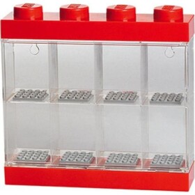 Sběratelská skříňka LEGO na minifigurek červená