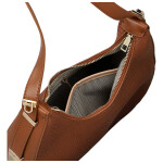 Stylová dámská koženková kabelka na rameno Agatha, hnědá