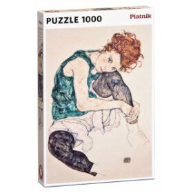 Puzzle Schiele: Sedící dívka 1000 dílků
