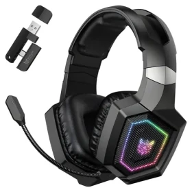 ONIKUMA GT806 černá / Herní sluchátka / Bluetooth 5.4 / 2,4 GHz / RGB / mikrofon (GT806 Black)