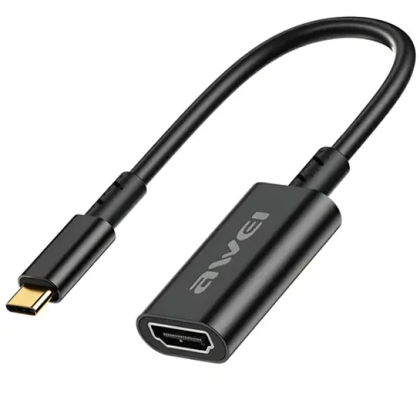 AWEI CL-217T černá / Adaptér / USB-C na HDMI / 4K 30Hz (CL-217T)