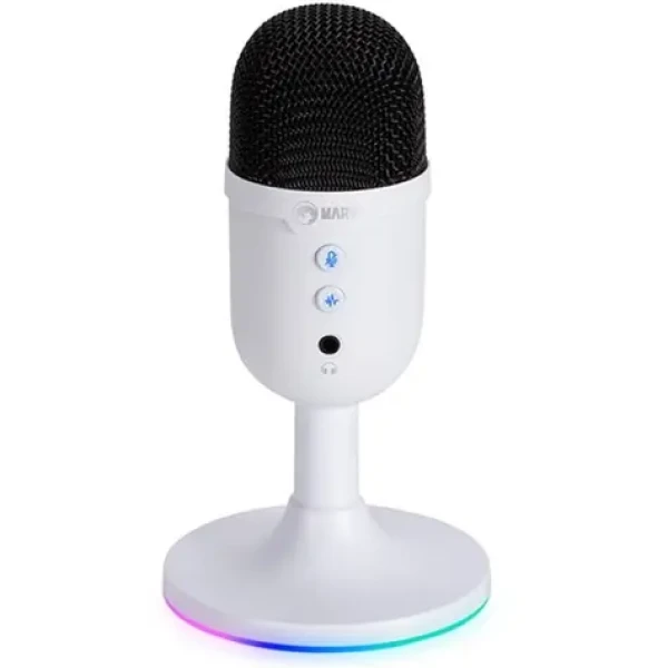 Marvo MIC-06 bílá / stolní mikrofon / USB / 1.7m (MIC-06 WH)