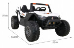 Mamido Elektrické autíčko Buggy Clash 4x4 bílé