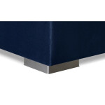Čalouněná postel Kaya 160x200, modrá, vč. matrace a topperu
