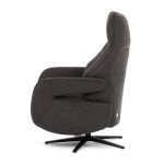 Relaxační křeslo, elektrické zabudované ovládání, hnědá, látka, TV-B3973 BR2