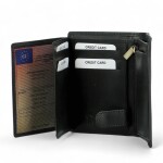 Luxusní pánská kožená peněženka Diviley Loránt, černá