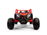 Mamido Elektrické autíčko Buggy Bumper 66 červené | 24V | 4x200W | EVA | LED | 2,4Ghz | ECO kůže