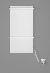 SAPHO - ELMIS elektrický sušák ručníků 400x800 120 W, hliník, bílá mat EB420