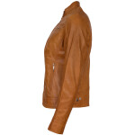 Dámská Kožená Bunda Orangia Brixton Hnědá x Oranžová Velikost: L